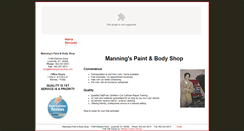 Desktop Screenshot of manningsbodyshop.com